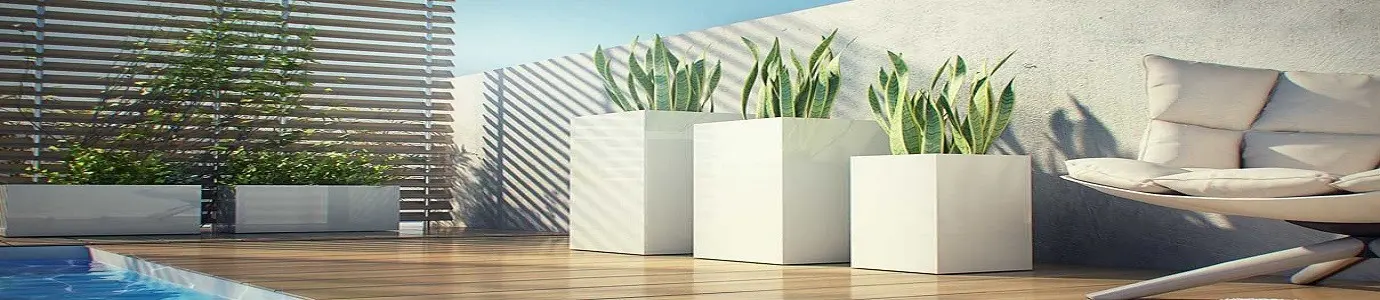 Donice z włókna szklanego (Fiberglass) – Donice do ogrodu – Plant Deco